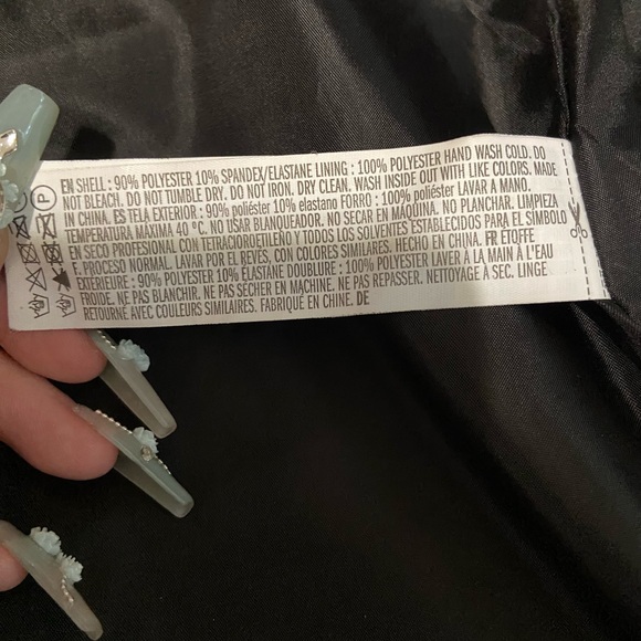 Forever 21 suede black mini skirt sz m euc zip up slim fit - Picture 8 of 10